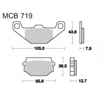 Колодки тормозные TRW Lucas MCB719