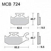 Колодки тормозные TRW Lucas MCB724