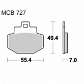 Колодки тормозные TRW Lucas MCB727