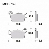 Колодки тормозные TRW Lucas MCB739EC