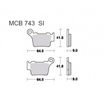 Колодки тормозные TRW Lucas MCB743SI