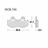 Колодки тормозные TRW Lucas MCB746SRM