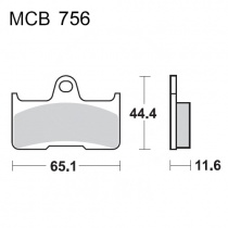 Колодки тормозные TRW Lucas MCB756SI