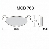 Колодки тормозные TRW Lucas MCB768SRM