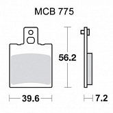 Колодки тормозные TRW Lucas MCB775