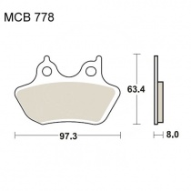 Колодки тормозные TRW Lucas MCB778SH