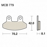 Колодки тормозные TRW Lucas MCB779