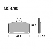 Колодки тормозные TRW Lucas MCB780