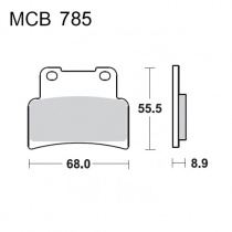 Колодки тормозные TRW Lucas MCB785SV