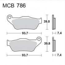 Колодки тормозные TRW Lucas MCB786SRM
