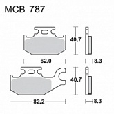 Колодки тормозные TRW Lucas MCB787SI