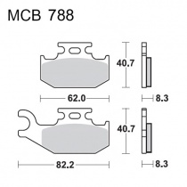 Колодки тормозные TRW Lucas MCB788SI