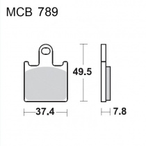 Колодки тормозные TRW Lucas MCB789CRQ