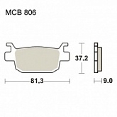 Колодки тормозные TRW Lucas MCB806