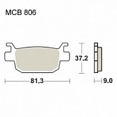 Колодки тормозные TRW Lucas MCB806SRM