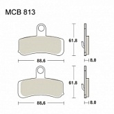 Колодки тормозные TRW Lucas MCB813SV