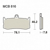 Колодки тормозные TRW Lucas MCB816SV
