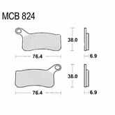 Колодки тормозные TRW Lucas MCB824SI