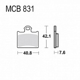 Колодки тормозные TRW Lucas MCB831EC