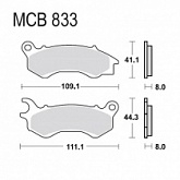 Колодки тормозные TRW Lucas MCB833SRM