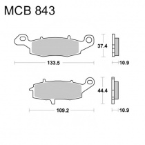 Колодки тормозные TRW Lucas MCB843