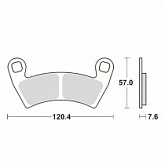 Колодки тормозные TRW Lucas MCB853SI