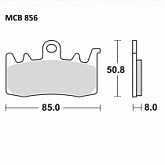 Колодки тормозные TRW Lucas MCB856CRQ
