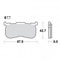 Колодки тормозные TRW Lucas MCB866SH