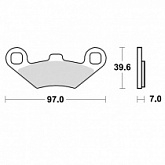 Колодки тормозные TRW Lucas MCB874SRM