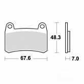 Колодки тормозные TRW Lucas MCB884SV
