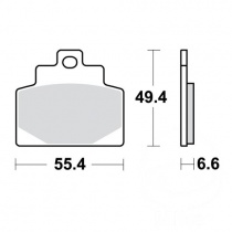 Колодки тормозные TRW Lucas MCB886SRM
