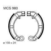 Колодки тормозные TRW Lucas MCS980
