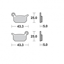Колодки тормозные Moto-Master M094711