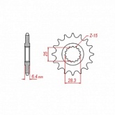 Звезда передняя MTX Parts 10-592-14