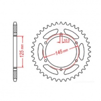 Звезда задняя MTX Parts 11-1M1-46