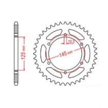 Звезда задняя MTX Parts 11-1M1-47
