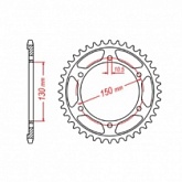 Звезда задняя MTX Parts 11-4NX-42