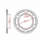 Звезда задняя MTX Parts 11-4NX-46