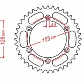 Звезда задняя MTX Parts 11-KRH-54