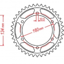 Звезда задняя MTX Parts 11-MBW-42