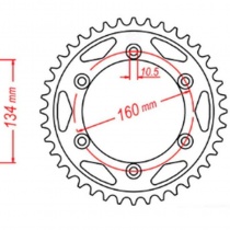 Звезда задняя MTX Parts 11-MCJ-40