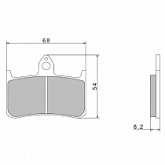 Колодки тормозные Nissin A0030