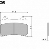 Колодки тормозные Nissin A0250