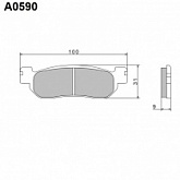 Колодки тормозные Nissin A0590