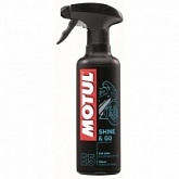 Очиститель и восстановитель блестящих поверхностей Motul E5 Shine & Go (400мл)