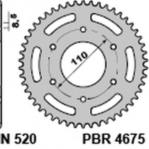 Звезда задняя PBR 4675.44 C45