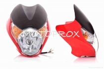 Пластик обтекателя переднего Motorace Honda CG150 Titan Mix Ex AT-3 Red