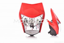 Пластик обтекателя переднего Motorace Honda XL150L Red