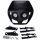 Пластик обтекателя переднего Motorace PNQ-201 Black