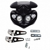 Пластик обтекателя переднего Motorace PNQ-202 Black